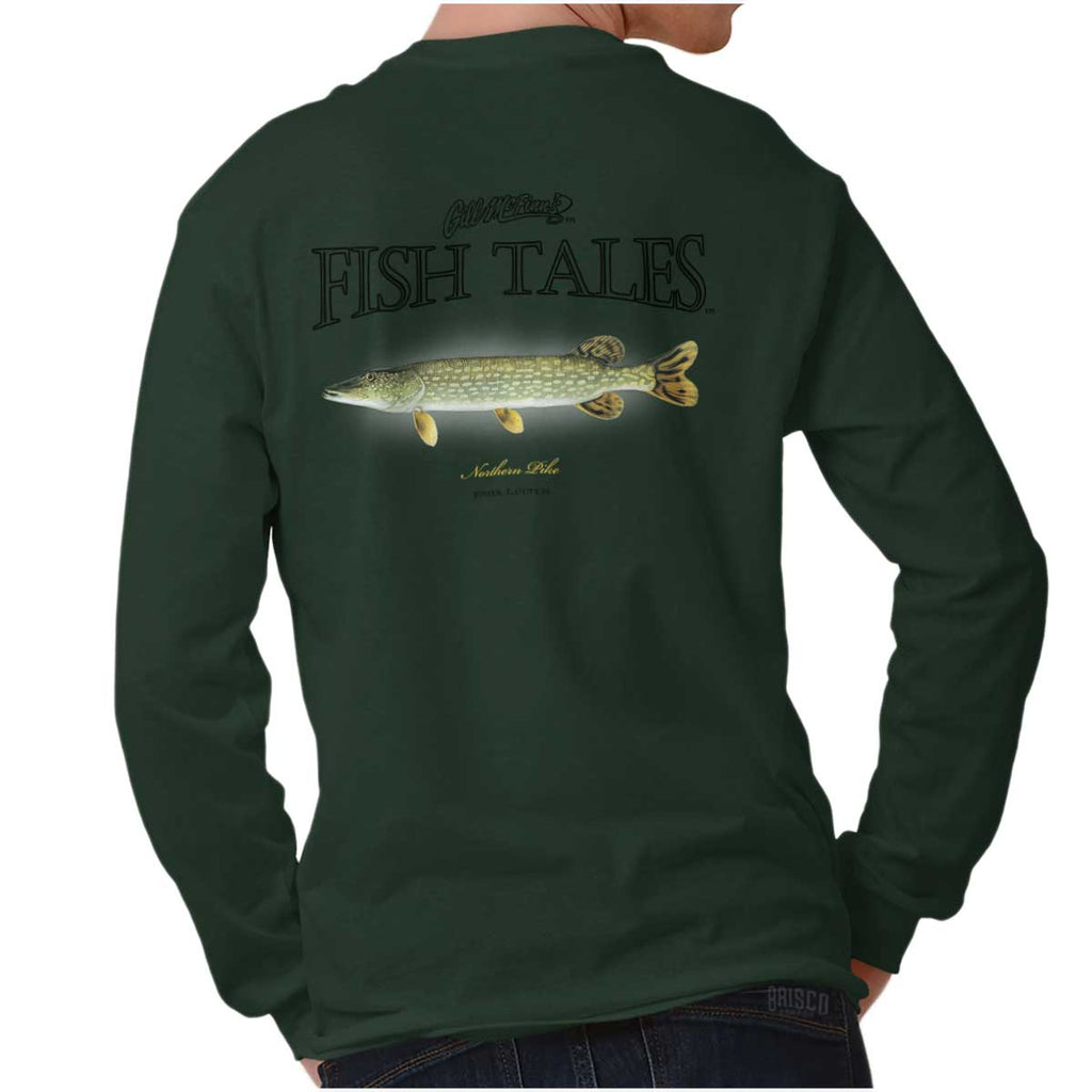 Northern Pike Fish Long Sleeve T-Shirt