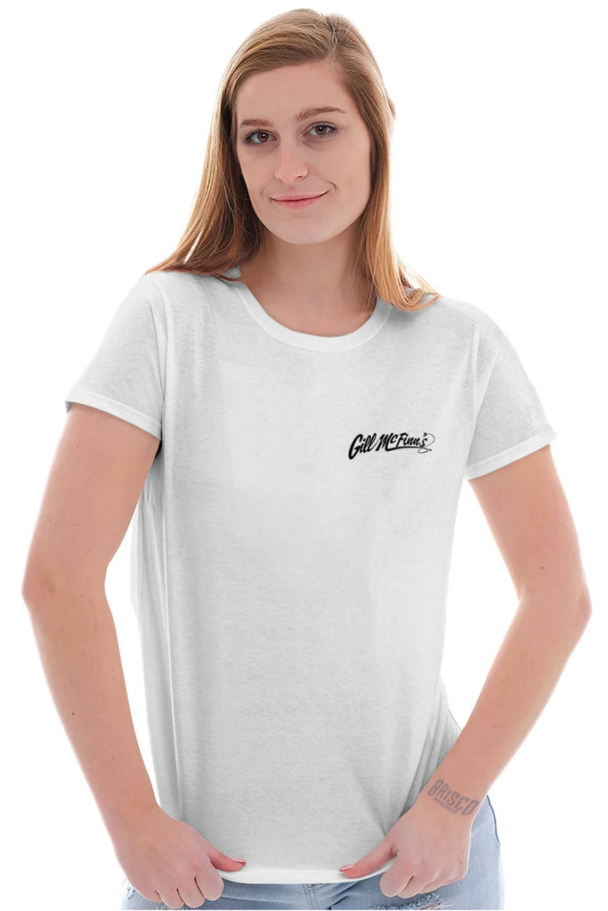 Gill McFinns Flathead Catfish Sportfishing V-Neck T Shirts Tees for Men  Women