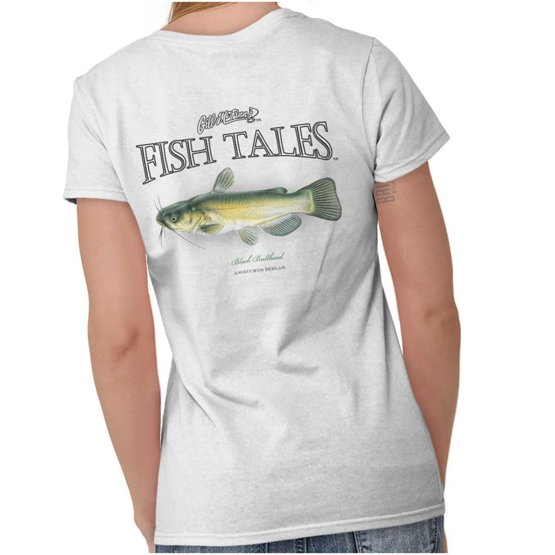 Gill McFinns Black Bullhead Catfish Fishing Casual Tank Top Tee Shirt Women  Men